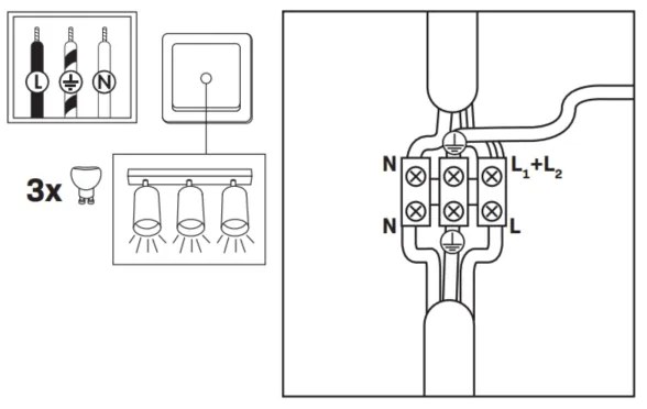 Spot LED RGBW dimabil pentru baie TURYN 3xGU10/6W/230V IP44 alb