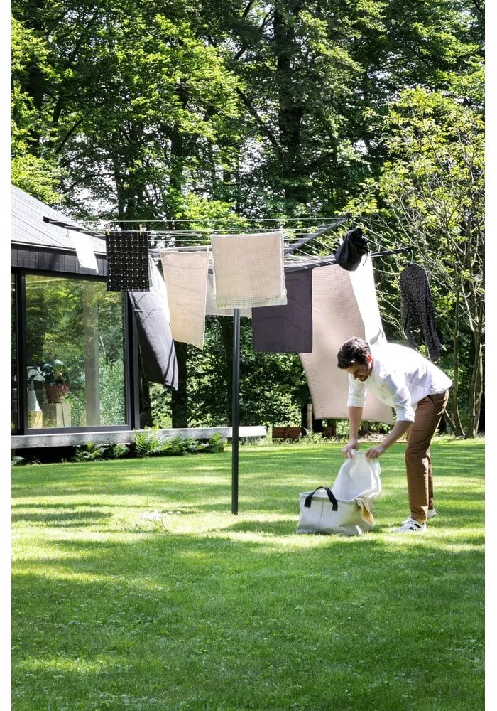 Uscător de rufe gri antracit pentru grădină 50 m Topspinner – Brabantia