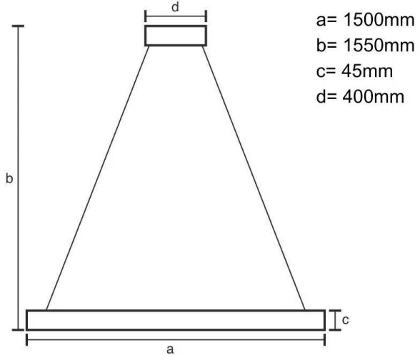Lustră LED pe cablu LED/26W/230V 4000K 150 cm fag/lemn masiv