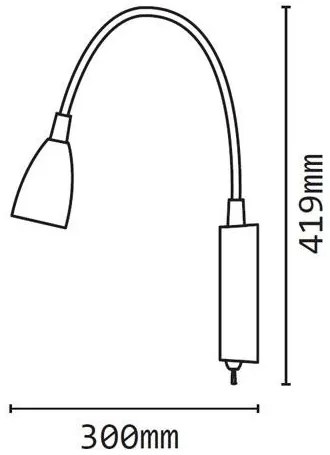 Aplica de perete moderna LED Loke 40994