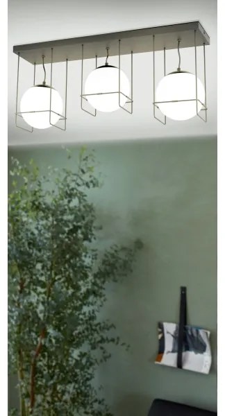 Eglo 99021 - Plafonieră VERSUOLA 3xE27/40W/230V