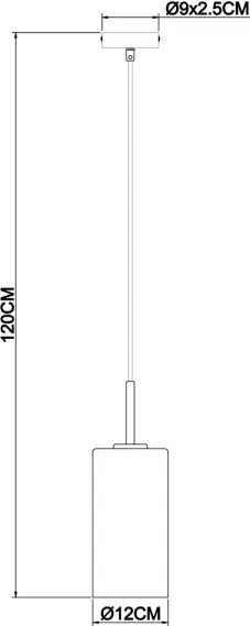 Lustră pe cablu Globo 15460H ADARA 1xE27/60W/230V
