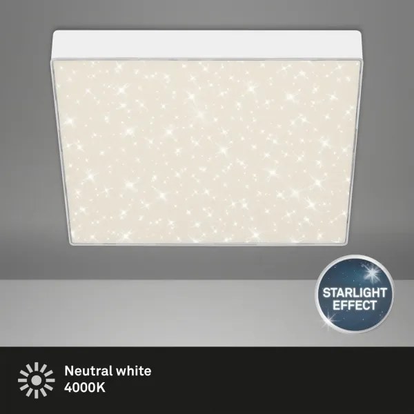 Plafonieră LED Briloner 7078-416 STAR SKY LED/21W/230V 28x28 cm alb