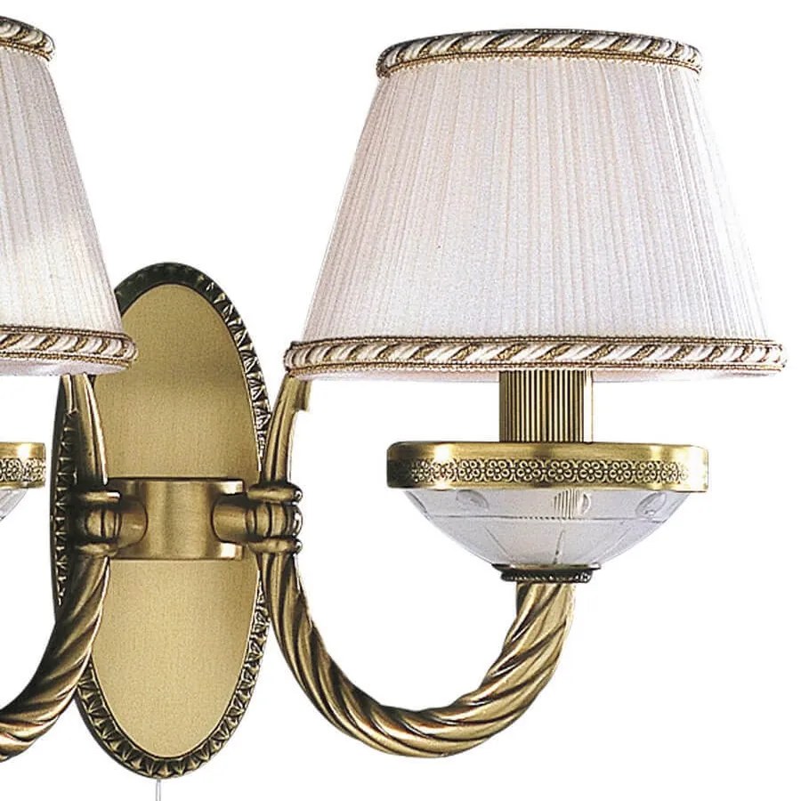 Aplica de perete din alama 2 brate design italian 4660