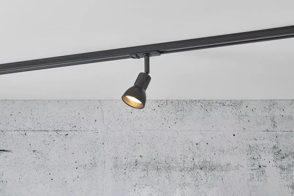 Accesoriu, Spot directionabil Munin negru, pentru sina Nordlux Link