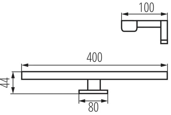 Aplică LED pentru oglindă de baie Kanlux 34930 ASTIM LED/8W/230V IP44 negru