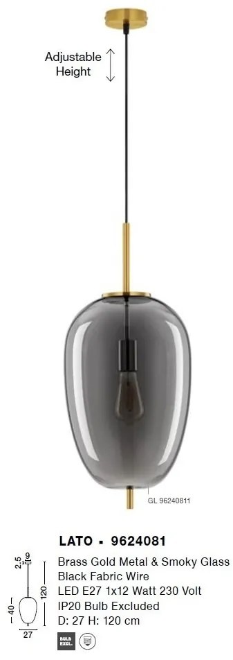 Lustra/Pendul design modern LATO D-27cm