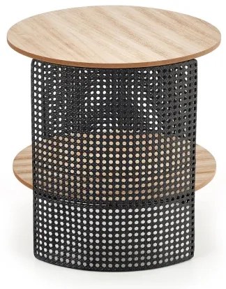 Măsuță de cafea TRAFICA 41x41 cm negru/bej