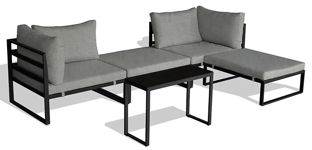 Set mobilier de grădină Adicionales (antracit + gri deschis) (pentru 4 persoane). 1121228
