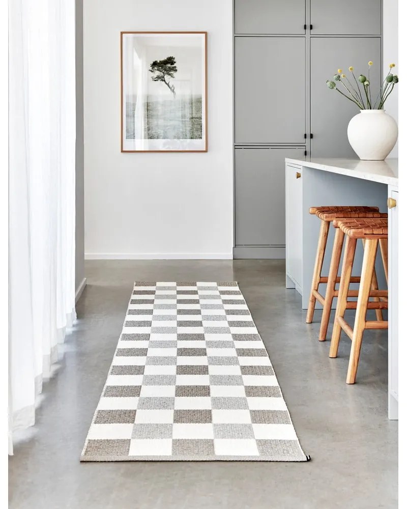 Covor tip traversă pentru interior și exterior bej/crem 70x300 cm Pix Dark Linen – Pappelina