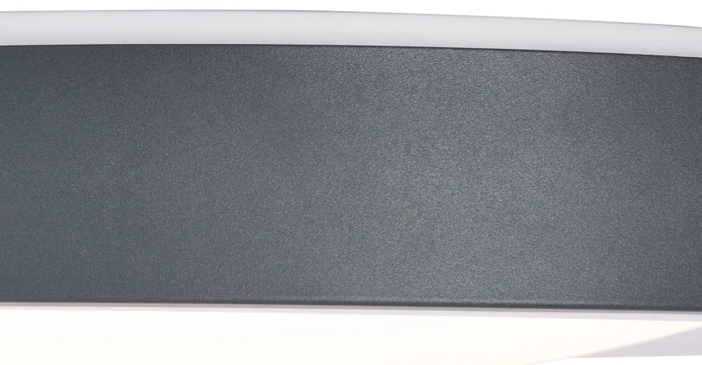 Plafonieră modernă gri cu alb 48cm incl. LED Dimmable RGB - Kanton