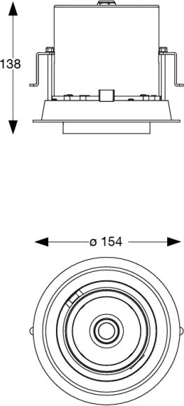 Ideal Lux - Spot LED încastrat NOVA LED/20W/230V Ø 15,4 cm alb