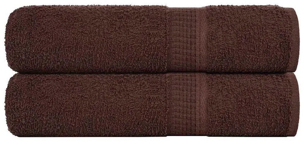 vidaXL Prosoape de duș 2 buc maro 70x140 cm 360 g/m² 100% bumbac
