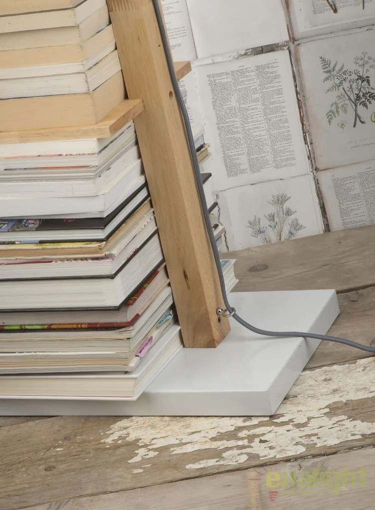 Lampadar chic cu rafturi pentru carti, CAMBRIDGE alb CAMBRIDGE/F/W