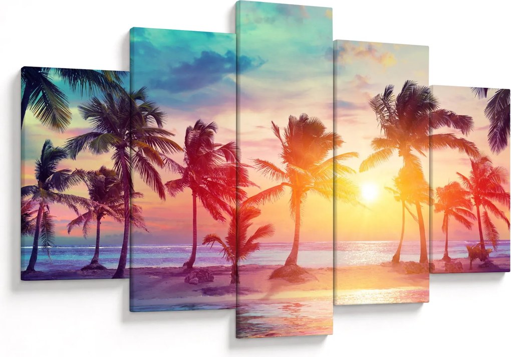 Tablou - Apus de soare tropical (150x105 cm)