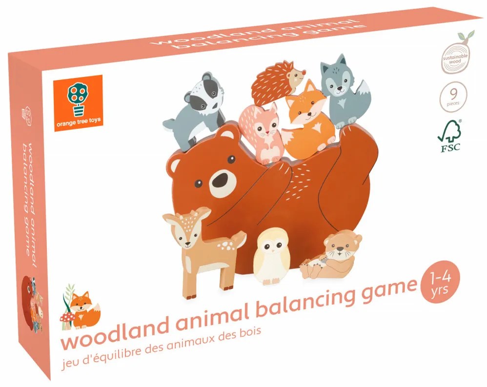 Joc de echilibru cu animale, Orange Tree Toys