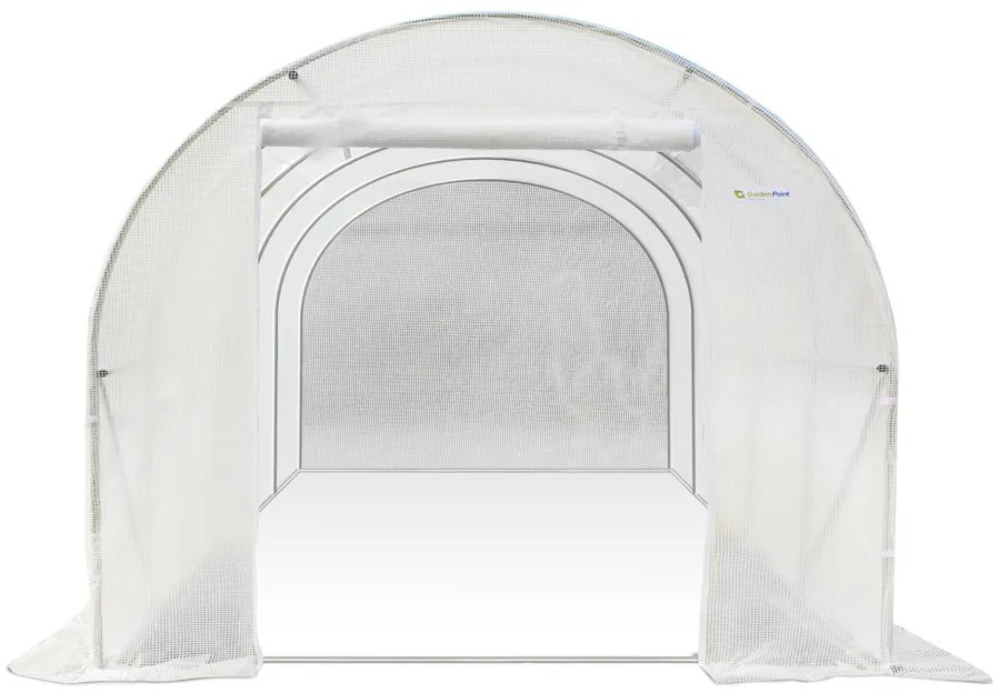 Tunel de plastic alb 2.5x8m Garden Point