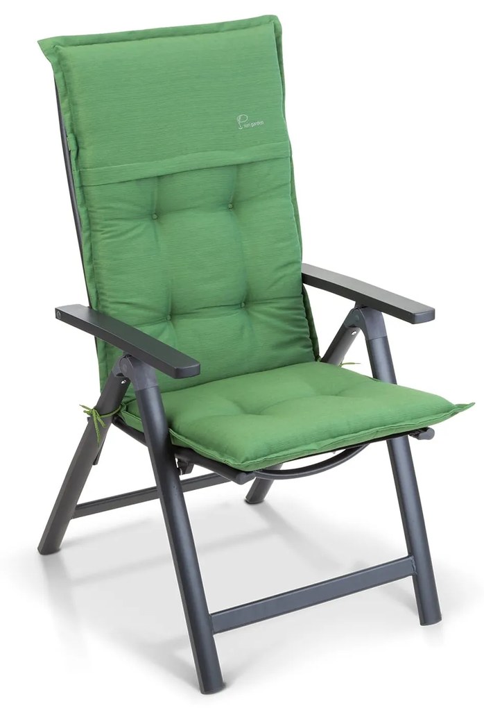 Coburg, pernă, pernă pentru fotoliu, spătar înalt, pernă scaun de grădină, poliester, 53 × 117 × 9 cm, 6 x pernă bancă