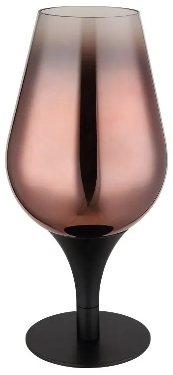 Veioza/Lampa de masa design modern LAVUS negru/cupru