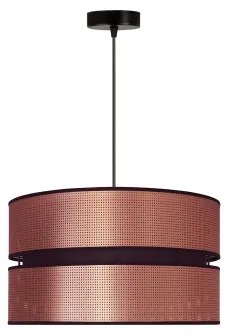 Lustră pe cablu COPPER Duolla SHINY 1xE27/15W/230V d. 40 cm cupru/negru