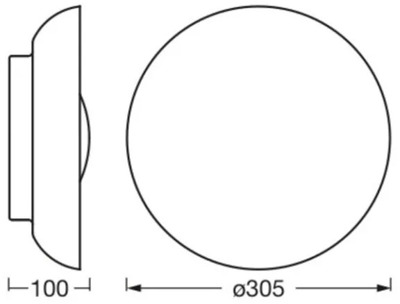 Plafonieră Ledvance ORBIS MILAN 2xE27/10W/230V alb