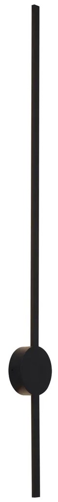 Lampă de perete modernă neagră 100cm incl. LED - Clockwise