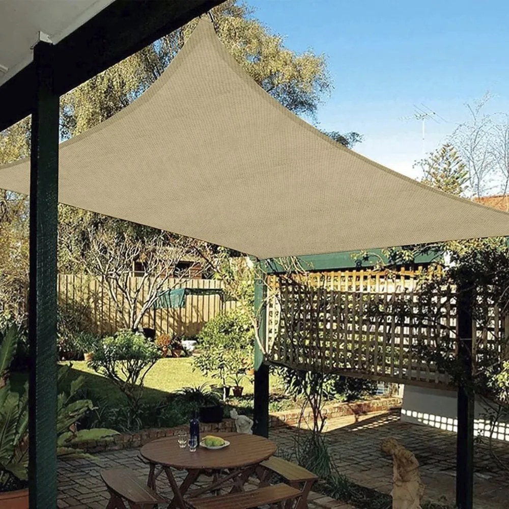 Prelata patrata pentru umbra SHADOW 5 x 5 m, bej