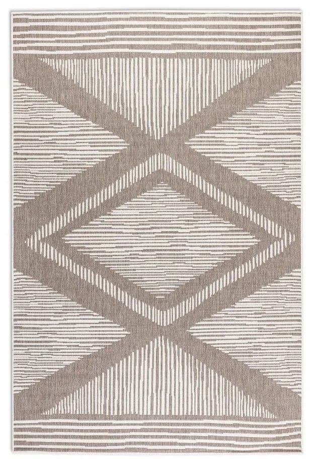 Covor de exterior maro/crem 80x150 cm Gemini – Elle Decoration