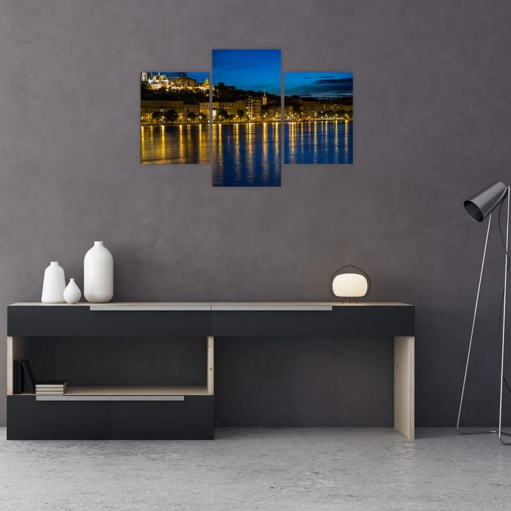 Tablou orașului nocturn (90x60 cm)