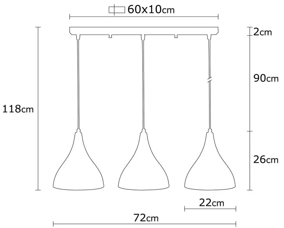 Lustră neagră cu abajur din metal Berceste – Opviq lights