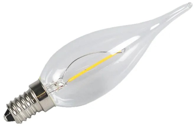 Set de 5 becuri cu filament LED E14 BXS35 1W 100LM 2200K