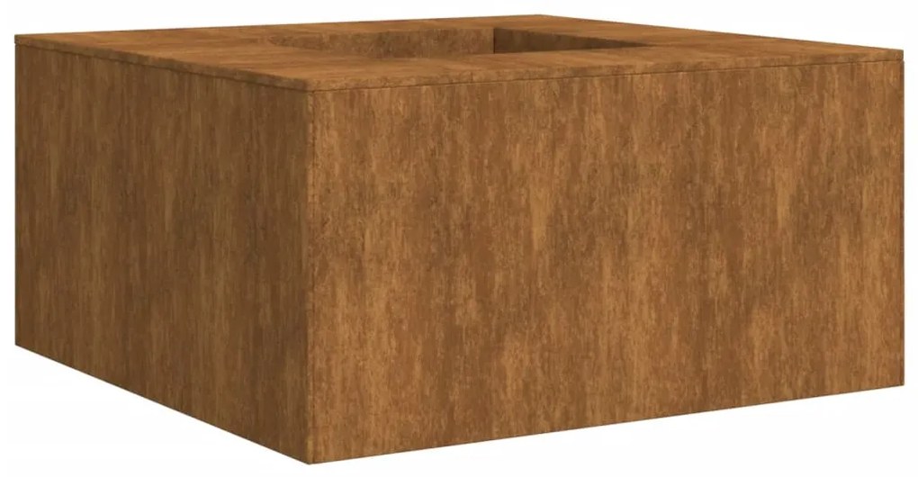 824541 vidaXL Vatră de foc, 60x60x30 cm, oțel corten