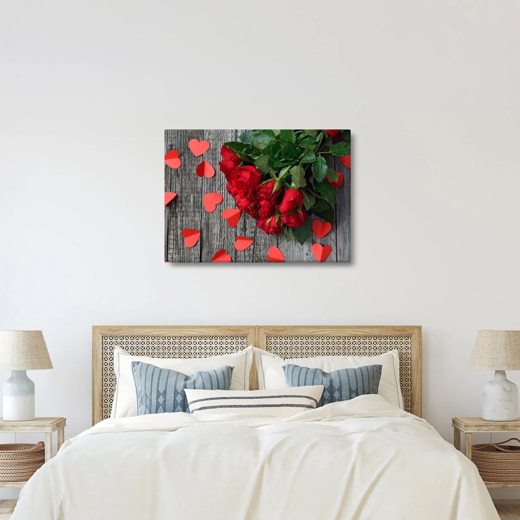 Tablou cu trandafiri (70x50 cm)