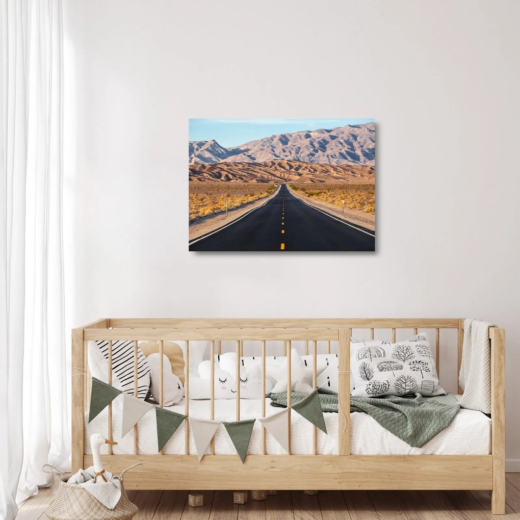 Tablou pe sticlă - Death Valley, Kalifornie, USA (70x50 cm)