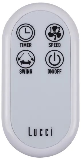 Ventilator de perete Lucci Air 213128EU BREEZE 55W/230V alb + telecomandă