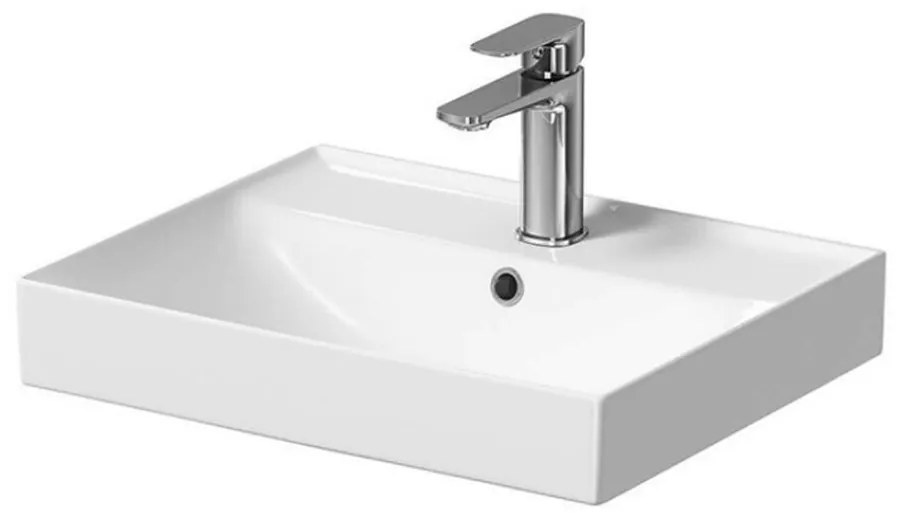 Lavoar incastrat alb mat Cersanit Larga Rocklite 50 cm