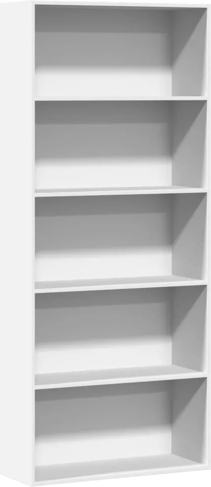 vidaXL Bibliotecă, alb, 80x30x189 cm, lemn prelucrat