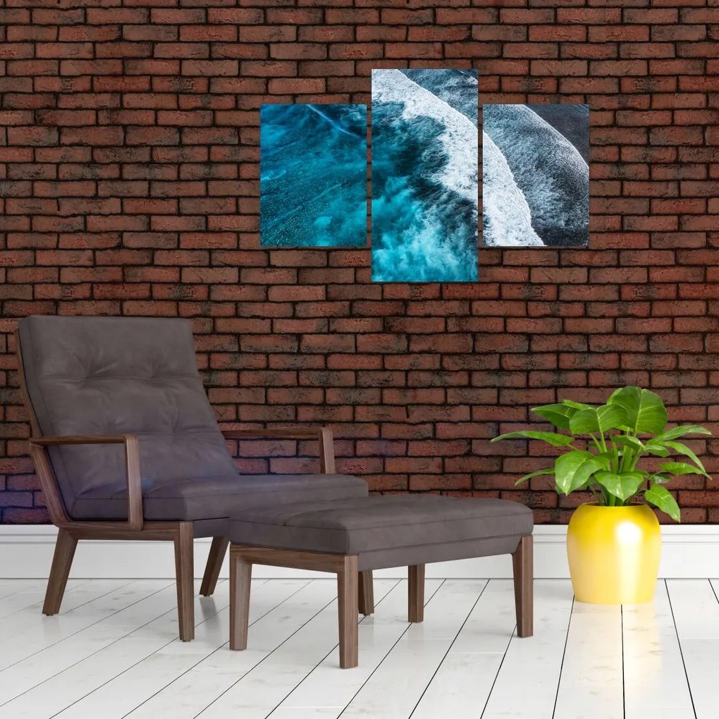 Tablou - Valuri pe mare (90x60 cm)