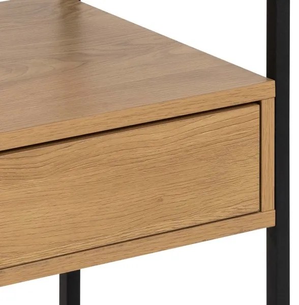 Noptieră ZEIN stejar/negru