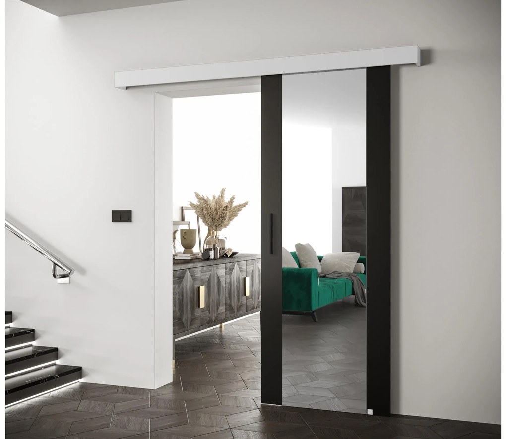 Uși culisante 70 cm Slavdro 2 (negru mat + alb mat). 1108737