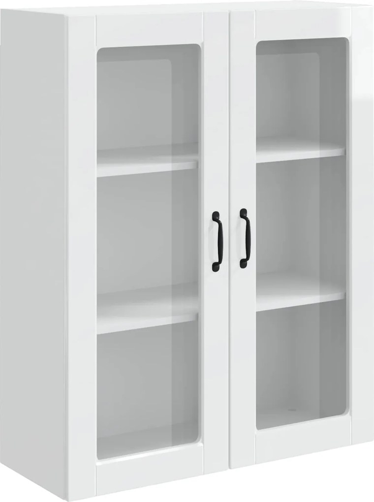 vidaXL Dulap de bucătărie Kalmar Alb lucios 80 x 31 x 100 cm