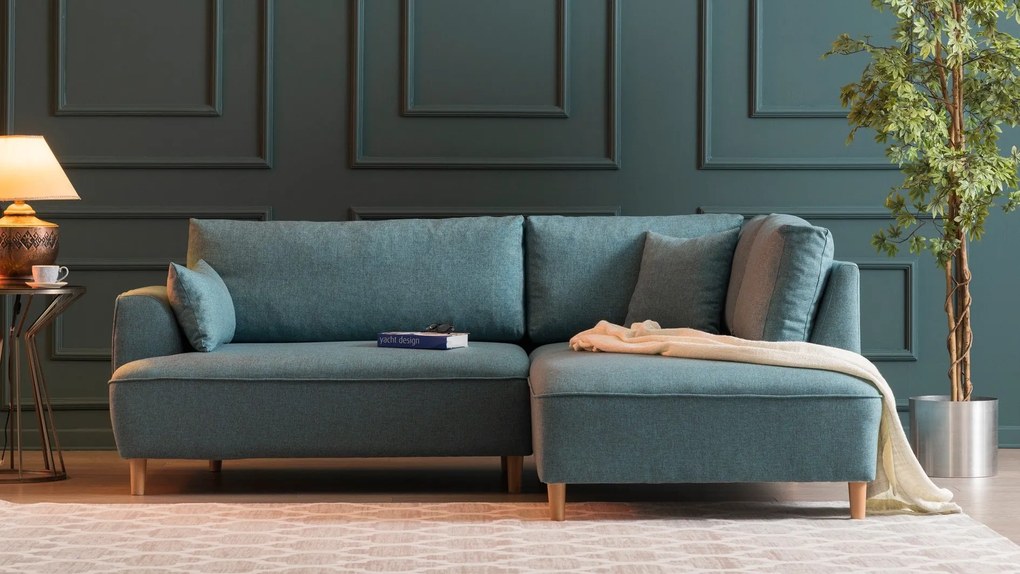 Canapea de colț Felix Extra Soft Corner Sofa Right - Turquoise
