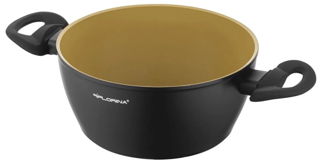 Florina Oală din aluminiu cu capac AmVegan byMateusz Gessler, 20 cm, 2,1 l