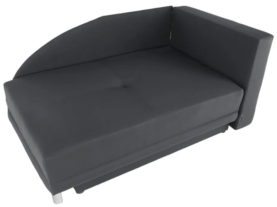 Canapea extensibilă, material textil gri-negru, dreapta, LAUREL