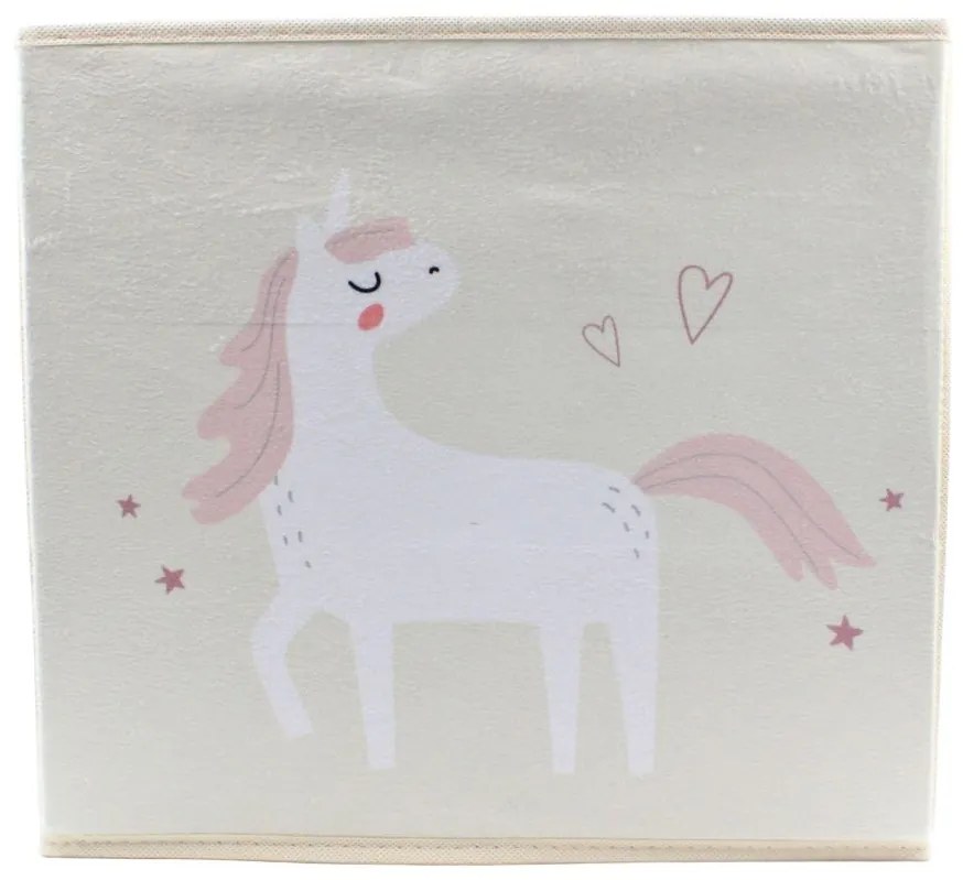 Cutie depozitare unicorn bej 30×30 cm