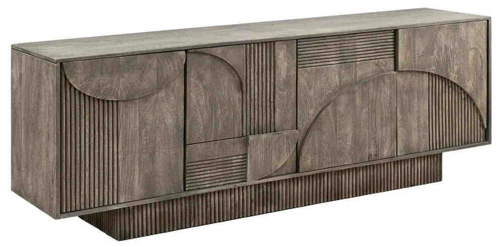 Comoda cu model optic 3D, Lemn, ART DECO 170cm