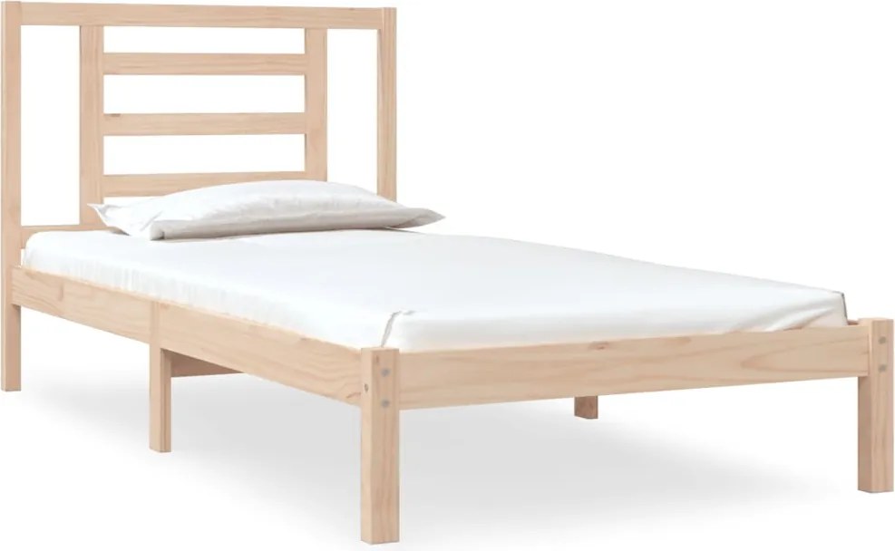 vidaXL Cadru pat fără saltea, 90x190 cm, lemn masiv de pin