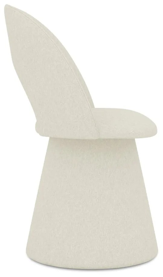 Scaun de sufragerie crem tapițat Kalo – Makamii