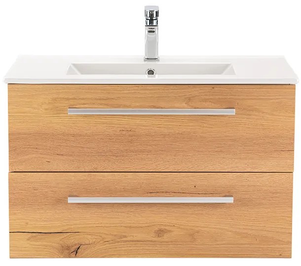 Dulap inferior Vario Clam 80 cu lavoar stejar-stejar