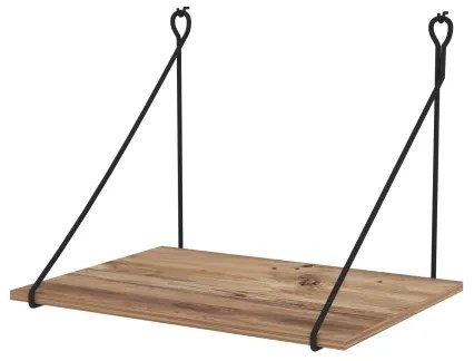 Masă de lucru de perete TUNA 50x70 cm maro/neagră